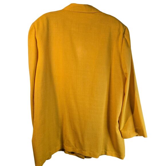 Laura Gayle Golden Blazer, Size 18W – Bold & Chic Jacket [0294] - Picture 2 of 9